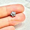 Shanxi plata vieja dragón y fénix anillo corredor espaciador cuenta de barril espaciador flor de cinco pétalos retro plata notoginseng DIY accesorios de juego literario