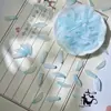 Atacado pétalas de vidro folhas de árvore contas soltas de vidro DIY grampo de cabelo antigo feito à mão material para vestuário chinês adorno de cabeça
