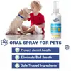 Água de Limpeza Bucal Kineshinex para Pets, Spray de Limpeza Oral para Gatos e Cachorros, Mau Hálito, Remoção de Tártaro Dentário, Dissolvente e Antibacteriano