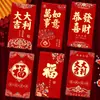 2027 Año del Cordero Sobre Rojo Creativo Brillo Mate Dibujo Animado Zodiaco Cien Yuan Mil Yuanes Sobre de Dinero de la Suerte para Año Nuevo