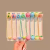 Doble Diadema para Niñas, Diadema para Cabello de Niña Pequeña que No Daña el Cabello, Goma Elástica y Buena para Moño, Diadema con Forma de Corazón