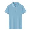 Roupas de trabalho novas impressão de logotipo publicidade camisa cultural camiseta de manga curta roupas para grupo vestuário de trabalho atacado camisa polo com gola