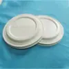 Cubierta Desechable a Prueba de Fugas de Plástico Personalizada de Fábrica Cubierta Universal con Hebilla de Plástico Cubierta Plana Redonda para Envases de Té de Leche Café