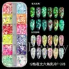 Novos Lantejoulas de Glitter para Nail Art 12 Grades Iridescente Luminoso Ultra-fino Hexagonal Glitter Lantejoulas para Nail Art