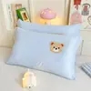 Funda de almohada infantil bordada de toalla de algodón 30X50 Algodón puro Funda de almohada para bebé individual 40X60 Funda de protector de almohada para estudiante