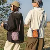 Nueva bolsa bandolera para deportes al aire libre estilo ropa de trabajo, unisex, adecuada para viajes, versátil, impermeable, transpirable, con colores y accesorios en contraste