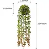 Amazon Césped de Milán Artificial en Maceta Bonsái Maceta de Plástico Escarchado Decoración para Armario de Casa Planta Verde Planta Colgante en Maceta