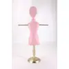 Porta Joyas Rosa de Lujo Ligero con Forma Humana y Base de Hierro Estilo Francés para Collares y Pendientes, Soporte de Exhibición de Joyas de Escritorio