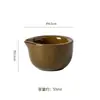 Plato pequeño de cerámica retro para salsas para restaurantes, hoteles y uso doméstico, adecuado para salsas para mojar, aperitivos, hot pot, platos fríos, guarniciones y salsa de soja para sazonar