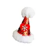 Pasador de Navidad Gorro de Navidad Terciopelo de Cordero Lentejuelas Gorro Niñas y Niños Sesión de Fotos Pasador Súper Lindo Hebilla de Cabello de Dibujos Animados