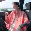 Jaqueta Camisa de Manga Curta Estilo Coreano para Homens, Estilo Fino de Verão, Roupa Limpa e Estilosa, Camisa de Manga Meia Manga Solta de Algodão Puro