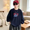 Roupas Infantis Zhilili Camiseta Básica de Algodão Puro para Meninos 2026 Outono Nova Blusa de Manga Longa Infantil Roupas para Bebê Menino Tendência
