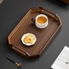 Bandeja de Cor Nogueira Personalizada Bambu Petisqueira Prato Pequeno Doméstico Fruta Sobremesa Kung Fu Bandeja de Madeira Utensílios de Café Bandeja de Chá