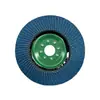 Disco de Pulido de Arena Azul de Borde Recto Cubierta de Hierro Completa de Ji Ran Disco de Pulido de Metal Acero Inoxidable Rueda de Tela Abrasiva para Amoladora Angular