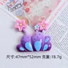 Flor Grande Champiñón Dibujo Animado Hecho a Mano DIY Pegamento de Crema Resina Accesorios Pequeños Agujero para Joyería Hebilla de Zapato Paquete de Materiales