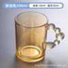 Net Celebrity New Bubble Handle Cup Cor Colorida Copo de Água de Vidro Galvanizado Alto Valor de Cor ins Estilo Copo de Bebida de Café