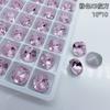 Online celebridade broca de unhas fundo pontiagudo em forma de diamante em forma de diamante k9 Super Flash gordura quadrado diamante multi-corte superfície flash acessórios decorações de broca de unhas