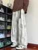 Pantalones casuales para hombre, estilo hip-hop americano, con un diseño de cinturón moderno, corte recto, adecuados para primavera y otoño, con una caída fluida, y disponibles en tallas grandes, con un estampado tie-dye.