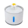 Dispensador de Agua para Mascotas de 2.5L Luz LED Redondo Circulación Automática de Agua Fuente para Beber Gatos Nivel de Agua Visible Dispensador de Agua de PP