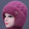 Novos Chapéus de Outono e Inverno para Vovó, Chapéus de Pescador Quentinhos de Tricô para Meia-Idade e Idosos, Chapéus Bucket de Lã com Forro de Fleece Espesso para Senhoras Idosas