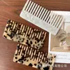 Peine Popular para Peluquería, Peine de Acetato, Peine de Moda Geométrico Carey, Peine Pequeño Retro Simple y Elegante, Peine Plano de Celebridad de Internet
