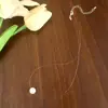 Elegante y Lujosa Cadena para Clavícula de Hilo de Pescar con Perlas de Gama Alta Estilo Francés Versátil Sencilla para el Día a Día Collar de Nicho
