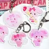 Llavero de Acrílico de Conejo de Dibujos Animados Sanrio Anime Decoración Linda para Mochila Colgante para Mochila de Mejor Amigo Adorno