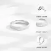 Anillo de Plata de Ley S925 de Gypsophila Diseño de Moda para Hombre Anillo Ajustable CNC como Regalo de Cumpleaños para Novio