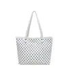 Bolsa de ombro 2026 verão novo estilo doce e fashion bolsa de ombro grande capacidade tendência bolsa tote única de bolinhas