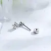 Arete Perla Estrella Nuevo Nicho de Hensen Colgante de Diamante Único Aleación de Titanio Joyería para Perforación del Cartílago Auricular