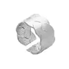 Anillo de acero de titanio con apertura transfronteriza sin decoloración, diseño femenino con sentido de personalidad, anillo de pareja simple, anillo de acero inoxidable al por mayor