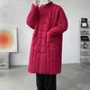 Estilo Chino Acolchado Engrosado Algodón y Lino Retro Zen Bata Abrigo de Algodón Longitud Media Nuevo Traje Tang Chino Ropa de Algodón del Noreste
