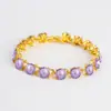 Pulseira de Alta Qualidade Pulseira de Cristal Azul Pulseira Europeia e Americana Acessível Luxo Elegante Estilo Frio Pulseira de Liga Leve Feminina Fábrica Atacado