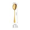 Amazon Oferta Caliente Juego de Vajilla de Acero Inoxidable Chapado en Titanio Cuchara Sopera Cuchara de Café Cuchara para Helado Cuchillo para Bistec y Tenedor Cuchara Vajilla Occidental