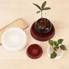 Bandeja para Vaso de Flores, Bandeja de Plástico para Vaso de Flores, Base de Vaso de Flores que Coleta Água, Bandeja de Vaso de Flores que Coleta Água, Bandeja de Drenagem Espessada para Prevenir o Apodrecimento das Raízes