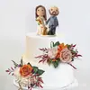 Decoración Topper Pastel de Bodas Novia Novio Perro Boda Fiesta de Despedida de Soltera Aniversario