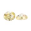 Amarillo Goose Ovalado Acero de Alto Carbono Diamante Flor de Hielo Circonita al por Mayor Forma de Huevo Zirconia Cúbica Sintética Wuzhou Corte Flor de Hielo