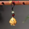 Sândalo Dourado Nova Versão dos Doze Signos do Zodíaco Pingente para Celular Pingente de Madeira para Bolsa Chaveiro Argola Lembrancinha