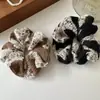 Diadema de Lana Suave Tejida Estilo Coreano para Mujer 2025 Nuevo Otoño e Invierno Accesorios para el Cabello Goma para el Cabello Cuerda para Cola de Caballo