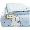Sábana de algodón grueso engrosada pieza única, juego de funda de edredón para dormitorio de estudiante de dos piezas, colchoneta refrescante tradicional de lino para persona individual/doble juego de tres piezas