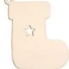 Decoración de Árbol de Navidad Transfronteriza Artesanías de Virutas de Madera Colgantes Navideños DIY Fiesta en Casa Etiquetas Navideñas de Madera