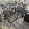 Jaula Grande con Acero Sólido Reforzado Espeso Jaula Soldada Desmontable para Granjas de Perros, Metabo