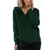 Outono e inverno transfronteiriços europeus e americanos Novo casaco casual listrado suéter solto zíper cardigan manga comprida camisola de lapela para as mulheres