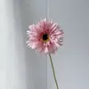 Gérbera Escovada Simulada de Ramo Único Decoração de Casa Gérbera Branca Simulada Atacado Transfronteiriço Flores de Casamento