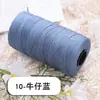 Fio de fita plana de algodão-linho mercerizado, fio oco, fio para bolsa de tecelagem artesanal, fio para chapéu de verão, fio para almofada, fio para sandália atacado