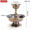 Copa de Vino Dorada de Cobre Hecha a Mano Nepalí, Nuevo Diseño Engrosado con Ocho Patrones Auspiciosos, Adorno para Decoración del Hogar