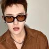 2025 Nuevos Lentes Retro Moda Coreana Influencer Estilo Urbano Gafas de Sol Hip-Hop Marca de Moda Anti Luz Azul Ins