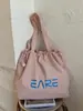 Bolsa de Ombro Estilo Preguiçoso Transfronteiriça Estampada Bolsa Tote de Grande Capacidade Cor Doce Bolsa de Lona Feminina Bolsa de Tecido Bolsa de Braço