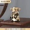 Peça de Mão do Pequeno Deus da Riqueza em Latão Desktop Criativo Peça de Mão do Pequeno Deus da Riqueza Enfeites Artesanato Doméstico Pequenos Enfeites
