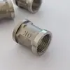 Em Estoque Aço Inoxidável Passante 1/2 Polegada Dupla Rosca Interna Conexão para Conectores de Tubos Hidráulicos 20 Dentes